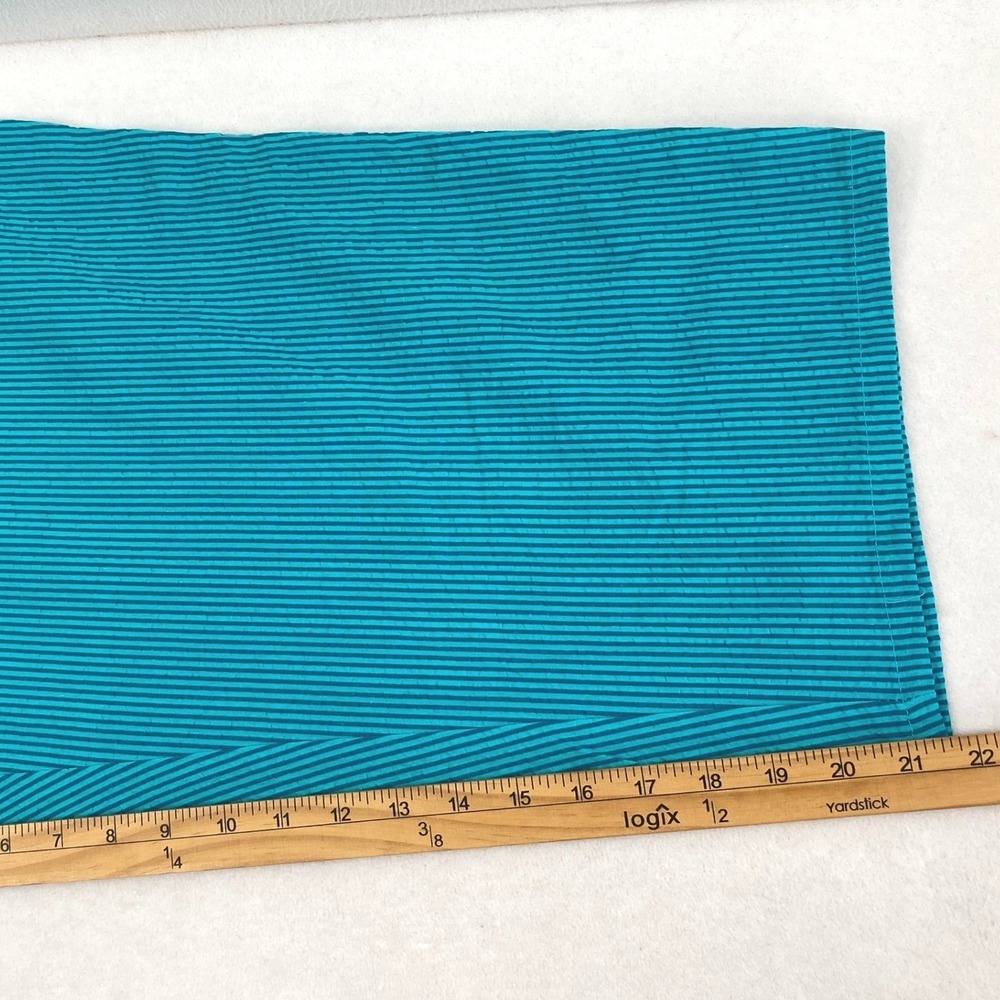 Duck Head Teal Blue Seersucker Striped Capri Pants‎ Plus Size 24W Coastal Summer - Picture 9 of 10